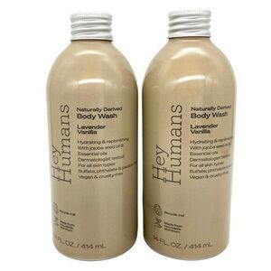 Hey Humans Lavender Vanilla Body Wash New
